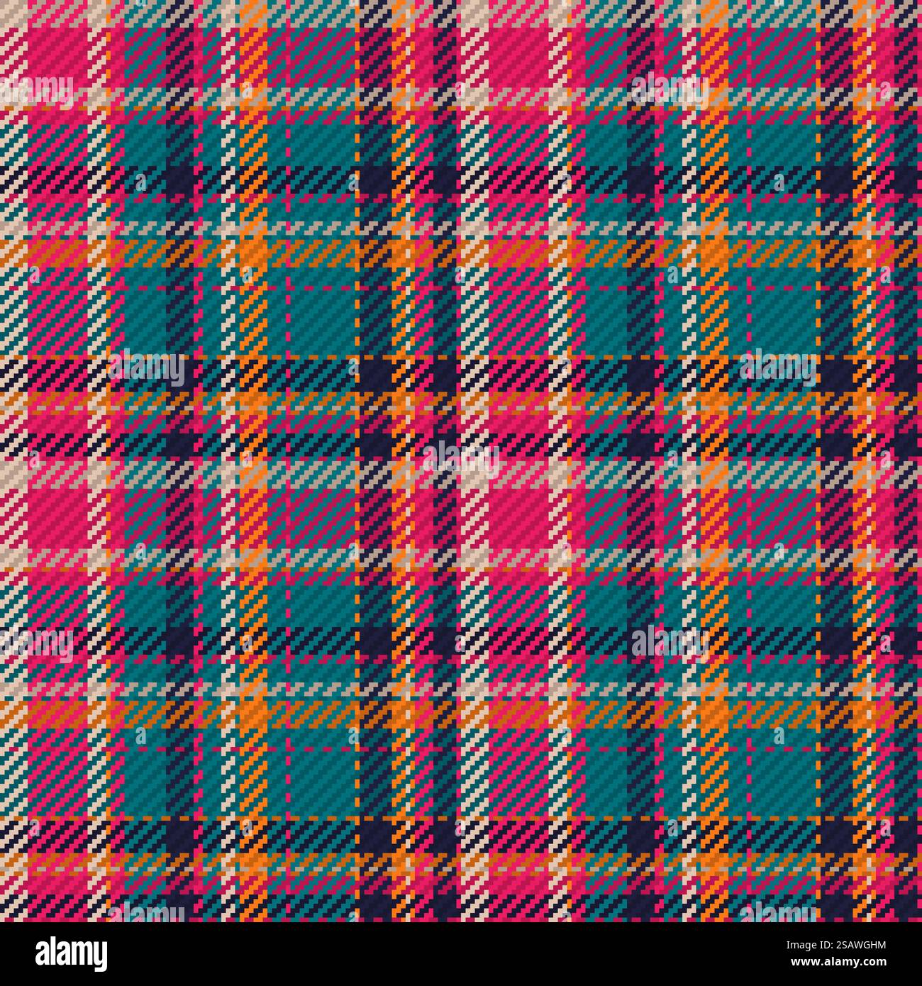 Motivo senza cuciture di tartan scozzese. Sfondo ripetibile con trama a quadretti. Sfondo vettoriale piatto con stampa tessile a righe. Motivo senza cuciture di tartan scozzese. Sfondo ripetibile con trama a quadretti. Stampa in tessuto a righe con sfondo vettoriale. Illustrazione Vettoriale