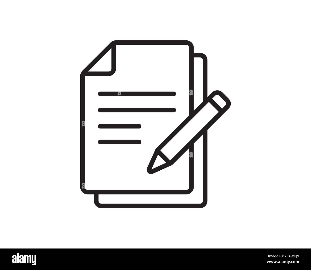 Simbolo vettoriale dell'icona della nota. Messaggio o pagina del documento. Foglio di documento.. Simbolo vettoriale dell'icona della nota. Messaggio o pagina del documento. Illustrazione Vettoriale