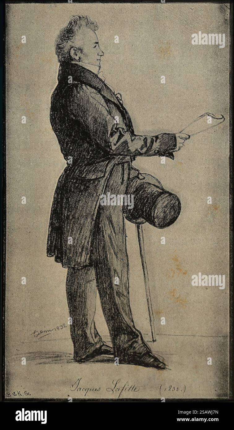 Jacques Laffitte (1767-1844). Banchiere francese, membro liberale della camera dei deputati durante la restaurazione borbonica e la monarchia di luglio, e primo ministro Foto Stock