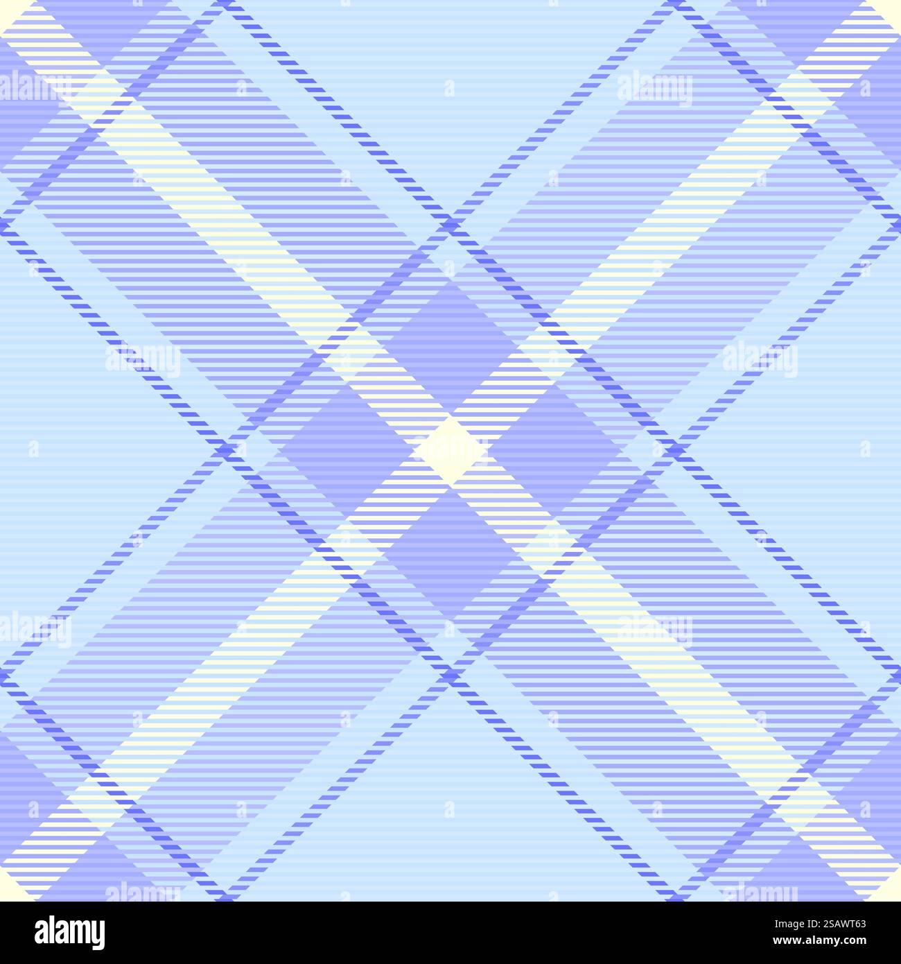 Texture motivo a quadri senza cuciture di sfondo vettoriale con un tessuto in tessuto tartan dai colori chiaro e blu. Illustrazione Vettoriale
