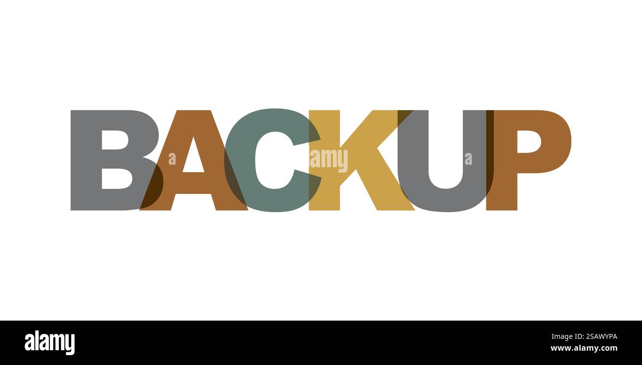 Backup del testo del biglietto da visita. Poster con lettere moderne. Icona a colori dello slogan ART. Frasi elementi di progettazione per la stampa vettoriale. Illustrazione Vettoriale