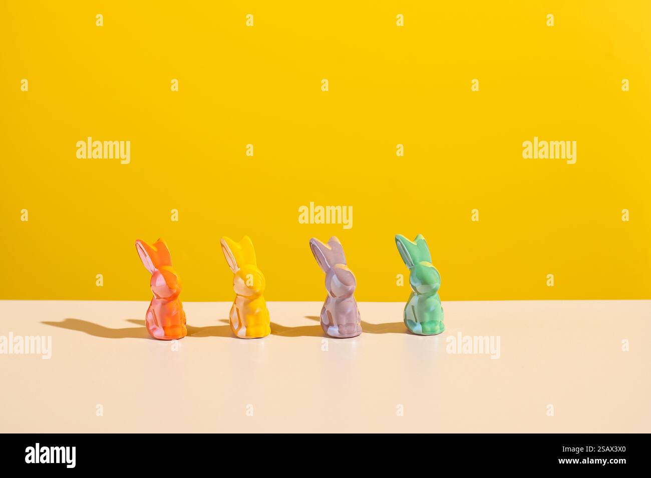Carino coniglietto per il biglietto di auguri di Pasqua Foto Stock