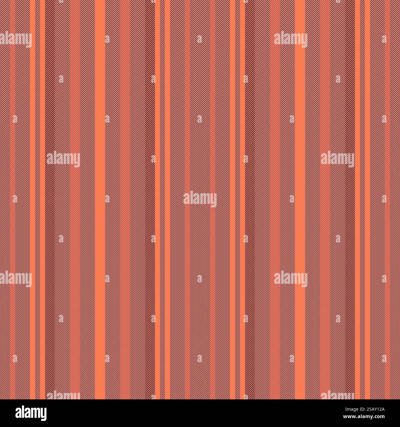 Motivo verticale senza cuciture di strisce vettoriali con linee di tessuto tessuto tessuto di fondo in colori rosso e pastello. Illustrazione Vettoriale