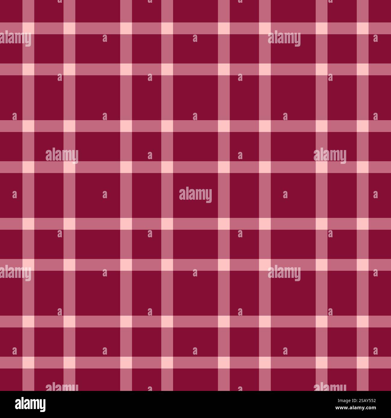 Motivo deluxe tartan senza cuciture, fondo in tessuto di acquisto a quadri. Vecchio vettore tessuto a scacchi nella tavolozza dei colori rosso e chiaro. Illustrazione Vettoriale