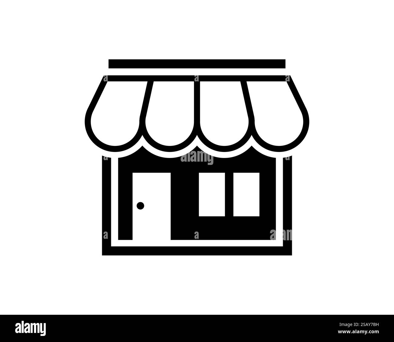 Logo del negozio per i prodotti mobili e il branding del mercato locale. Icone del negozio online semplice segno minimalista per pagamenti, spedizione e vendita, illustrazione vettoriale. Logo del negozio per i prodotti mobili e il branding del mercato locale. Icona del negozio online semplice segno minimalista per pagamenti, spedizione e vendita, illustrazione vettoriale. Illustrazione Vettoriale