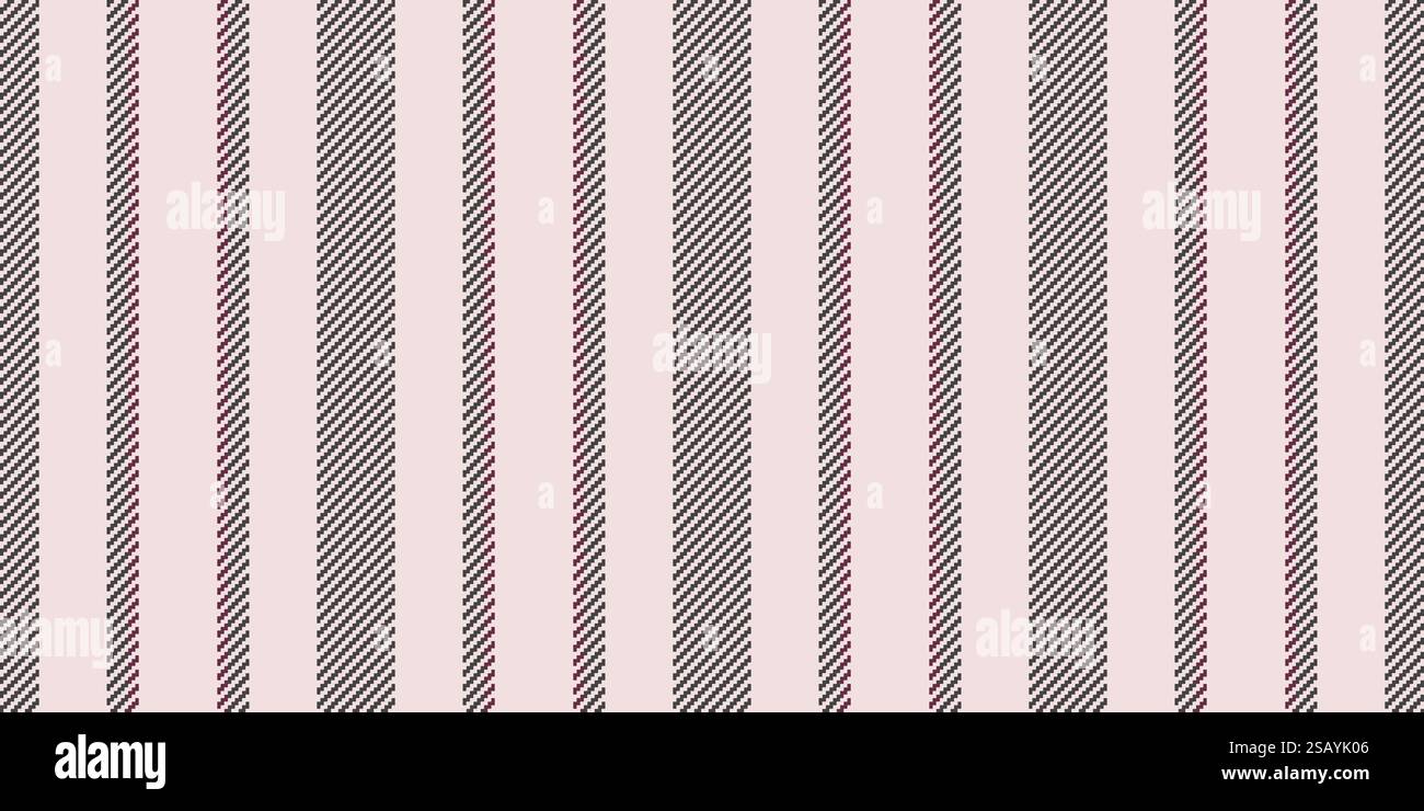 Le linee US presentano un motivo a strisce in tessuto commerciale senza cuciture. texture di fondo in tessuto anni '70 verticale in tavolozza di colori bianco e grigio. Illustrazione Vettoriale