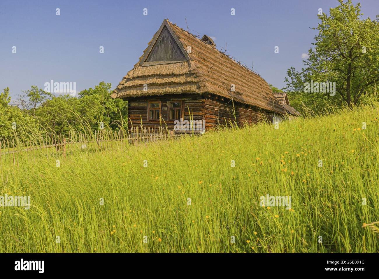 Skanzen SNM - Museo della Cultura Ucraina - Svidnik, Museo di Svidnik (PreTovsky) il museo documenta lo sviluppo dell'artigianato artistico, fine a Foto Stock