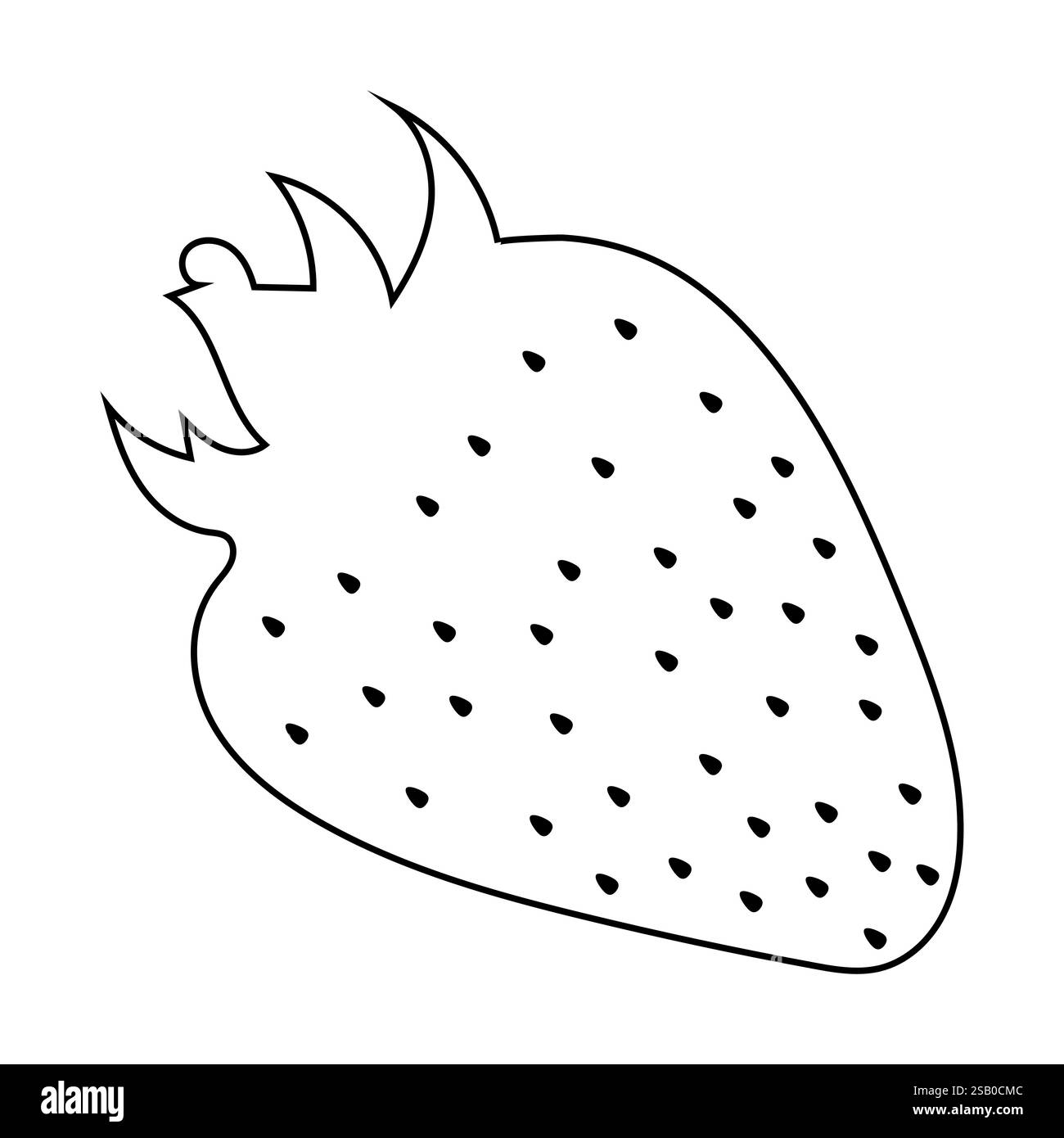 Illustrazione Fruit Outline per i libri da colorare Illustrazione Vettoriale