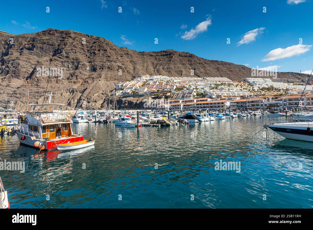 Marina di Los Gigantes, Tenerife, Spagna Foto Stock