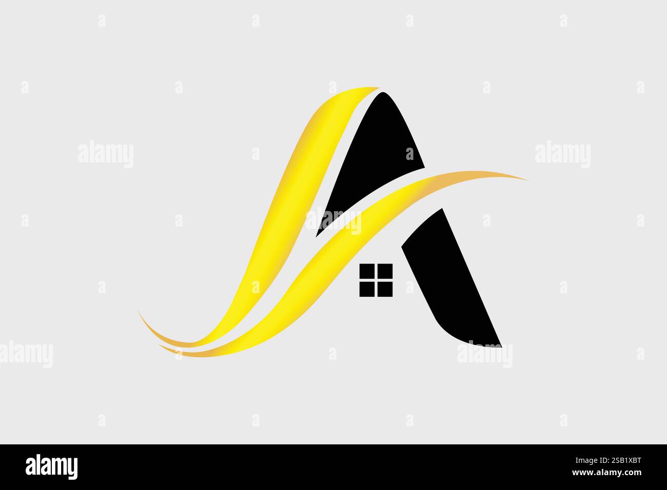 Un logo per professionisti del settore immobiliare e unico Illustrazione Vettoriale