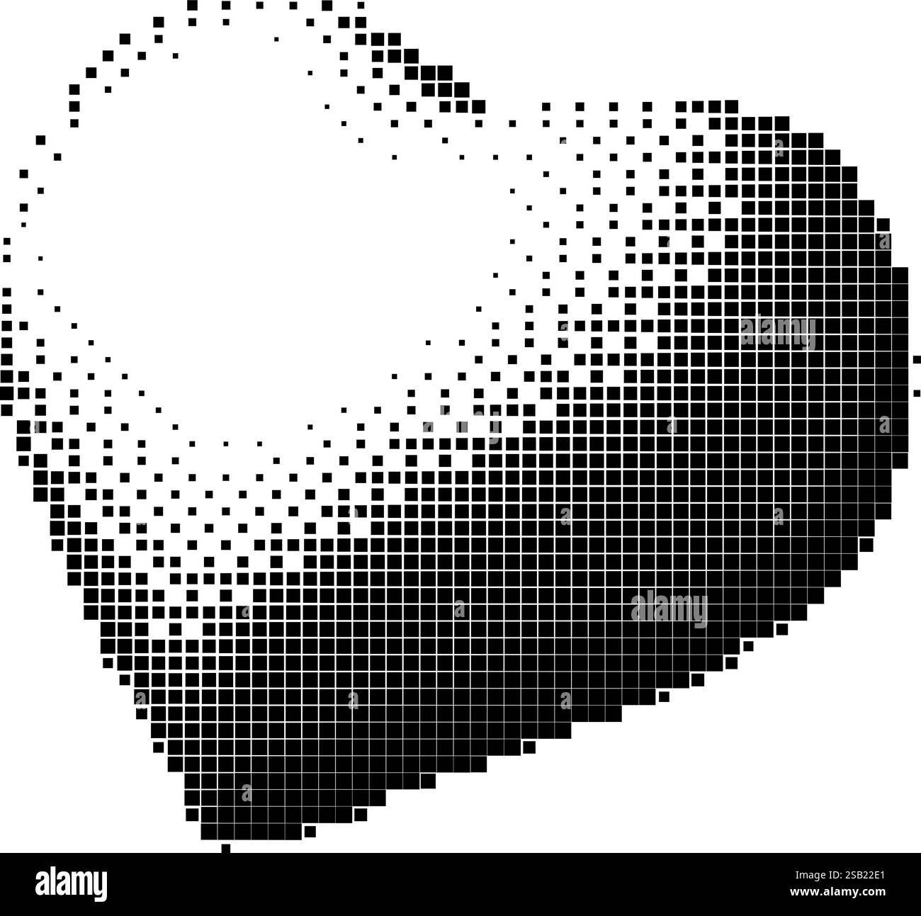 Icona a forma di pixel nero isolata sullo sfondo in stile 3D oldschool di un PC retrò Illustrazione Vettoriale