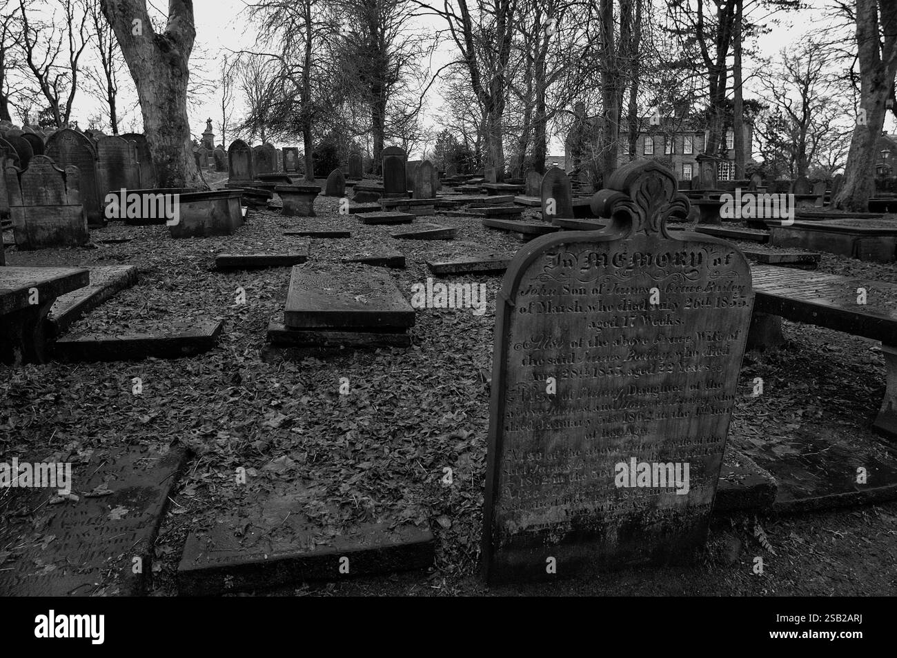 Cimitero di haworth, Yorkshire. REGNO UNITO Foto Stock