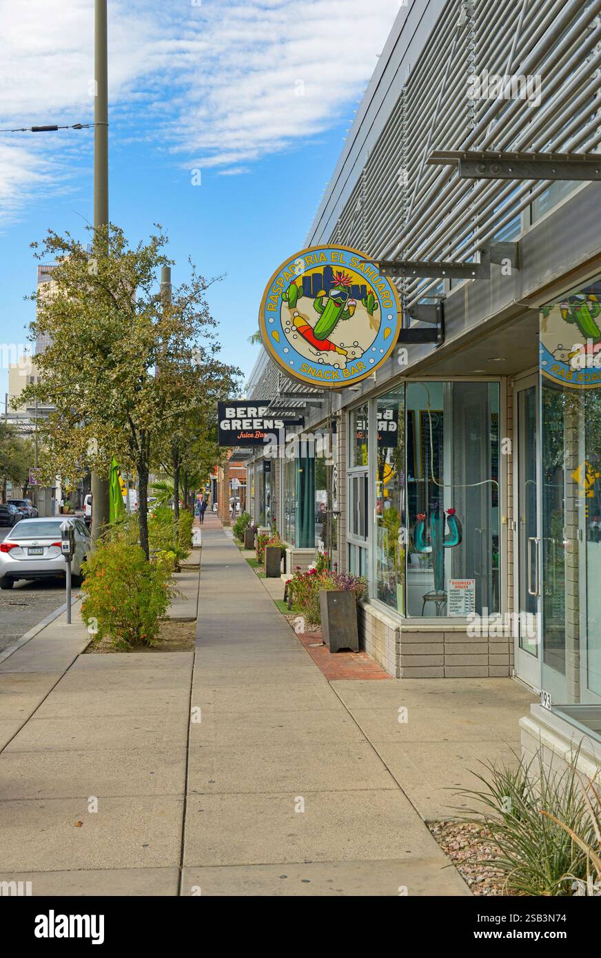 Negozi in Congress Street a Tucson, Arizona Foto Stock