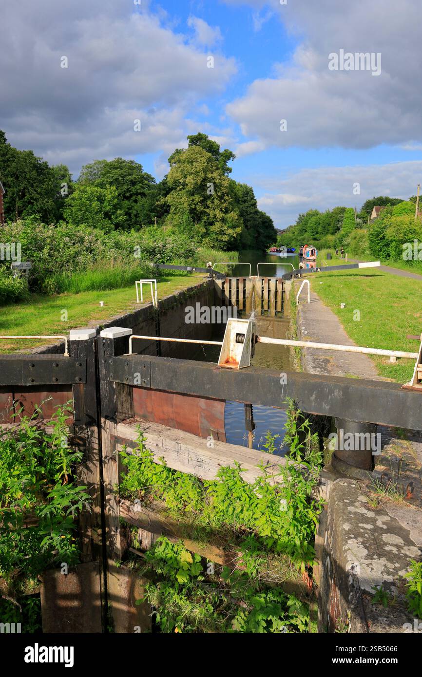 Kennet e Avon Canal, Devizes, Wiltshire. Foto Stock