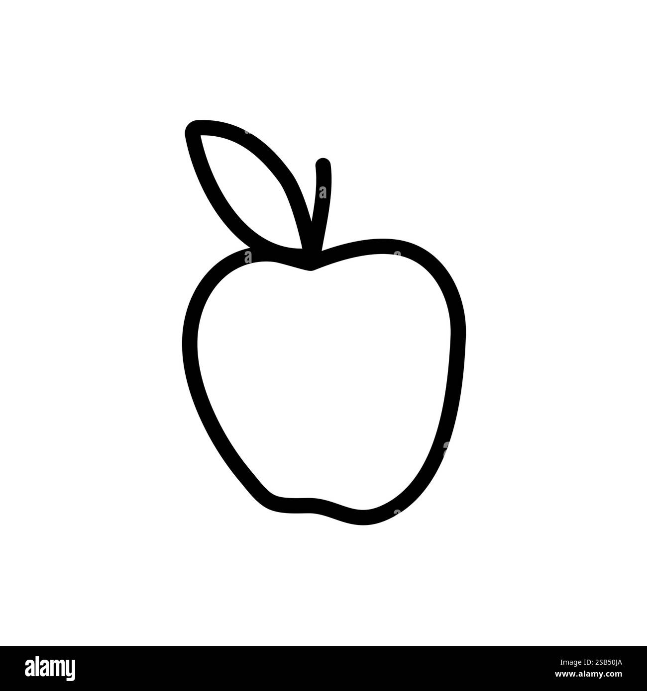 Vettore icona Apple isolato su sfondo bianco. Icona vettoriale Apple. Illustrazione vettoriale Illustrazione Vettoriale