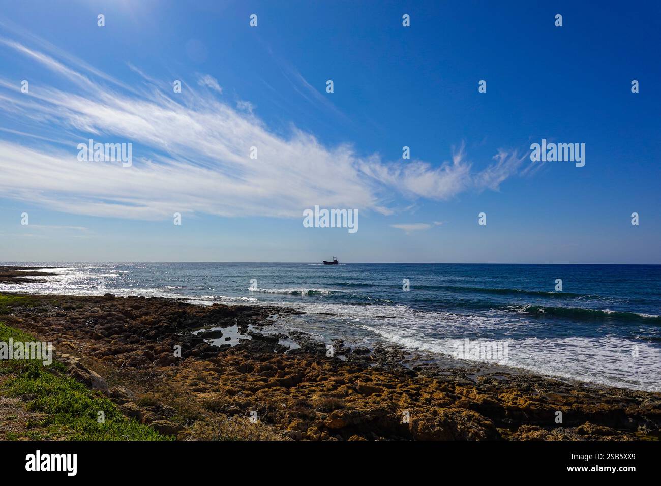 Paphos, Cipro, UE, bel tempo invernale in questa popolare destinazione turistica Foto Stock