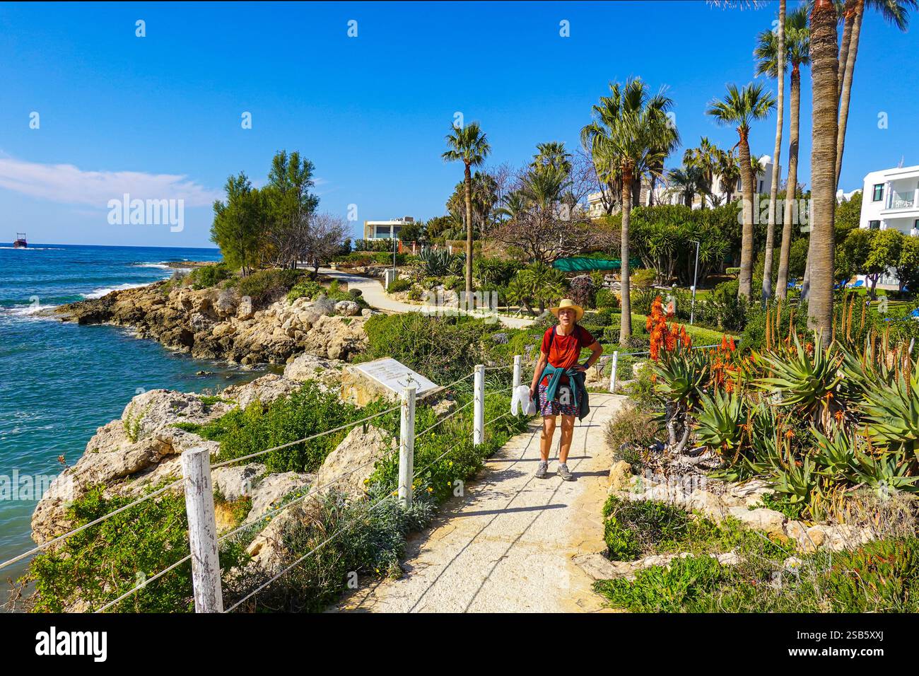 Paphos, Cipro, UE, bel tempo invernale in questa popolare destinazione turistica Foto Stock