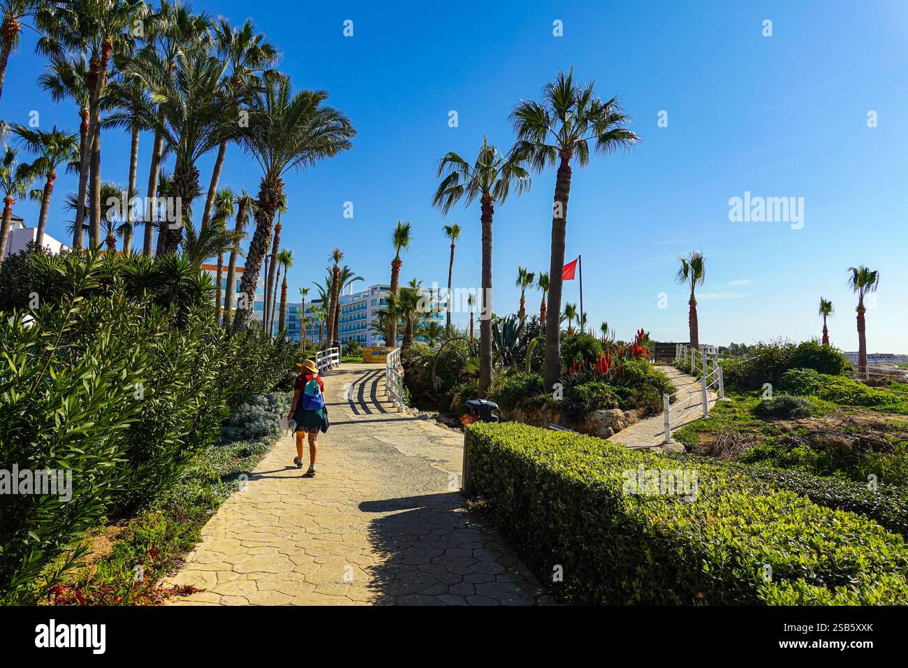 Paphos, Cipro, UE, bel tempo invernale in questa popolare destinazione turistica Foto Stock