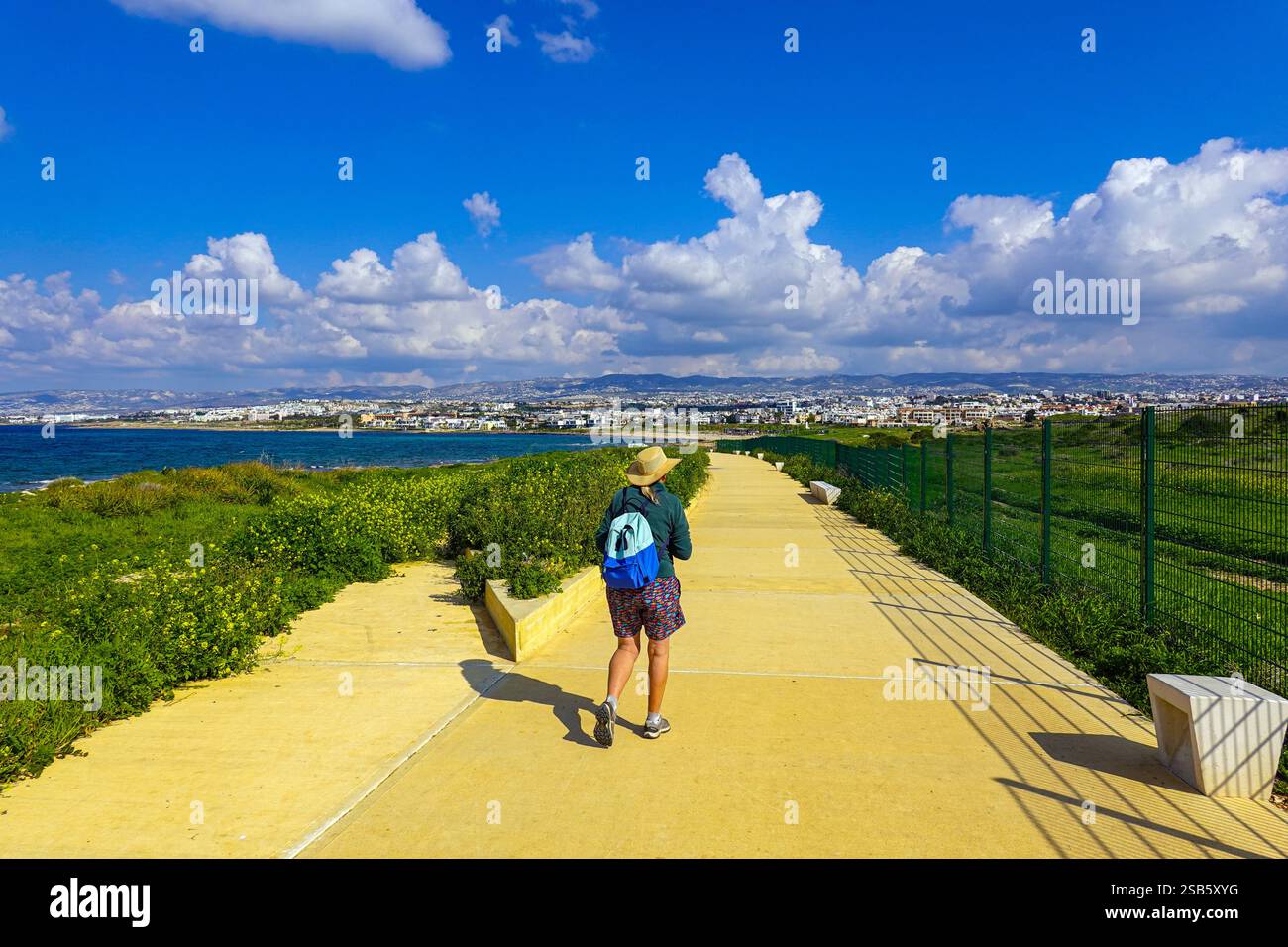 Paphos, Cipro, UE, bel tempo invernale in questa popolare destinazione turistica Foto Stock