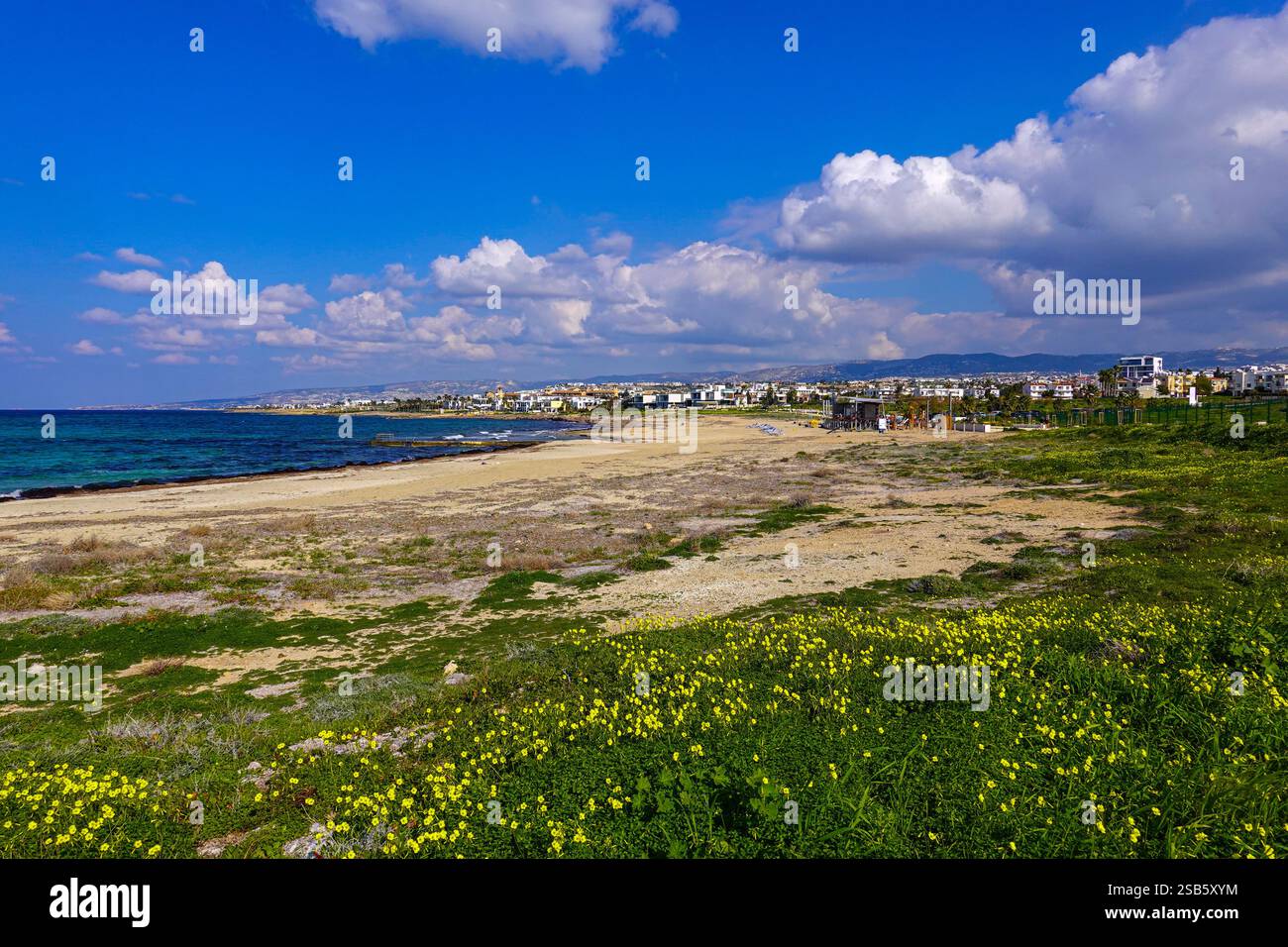 Paphos, Cipro, UE, bel tempo invernale in questa popolare destinazione turistica Foto Stock