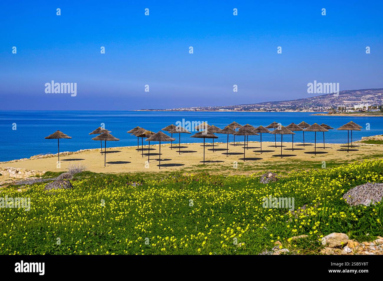 Paphos, Cipro, UE, bel tempo invernale in questa popolare destinazione turistica Foto Stock