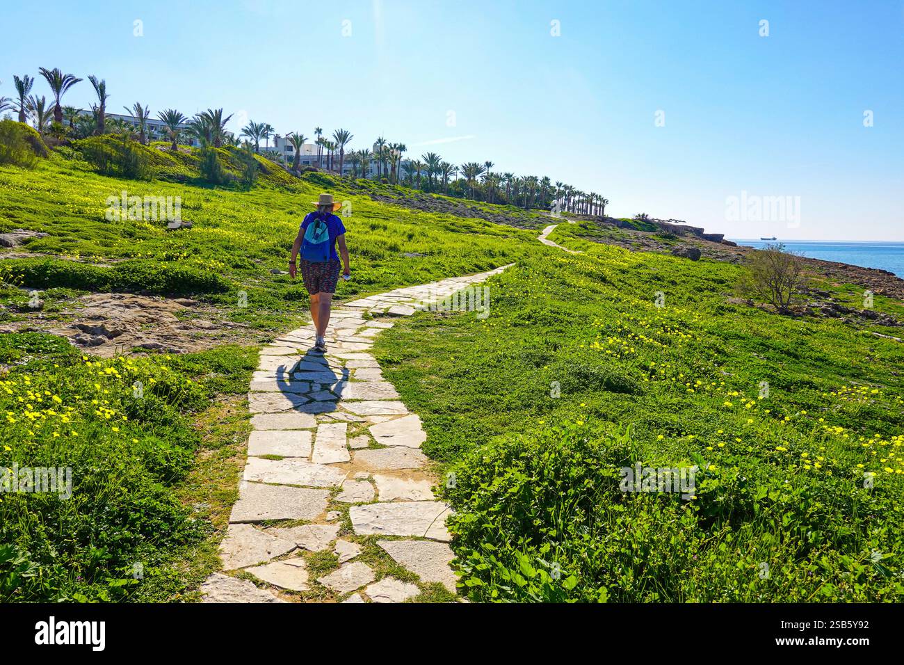 Paphos, Cipro, UE, bel tempo invernale in questa popolare destinazione turistica Foto Stock
