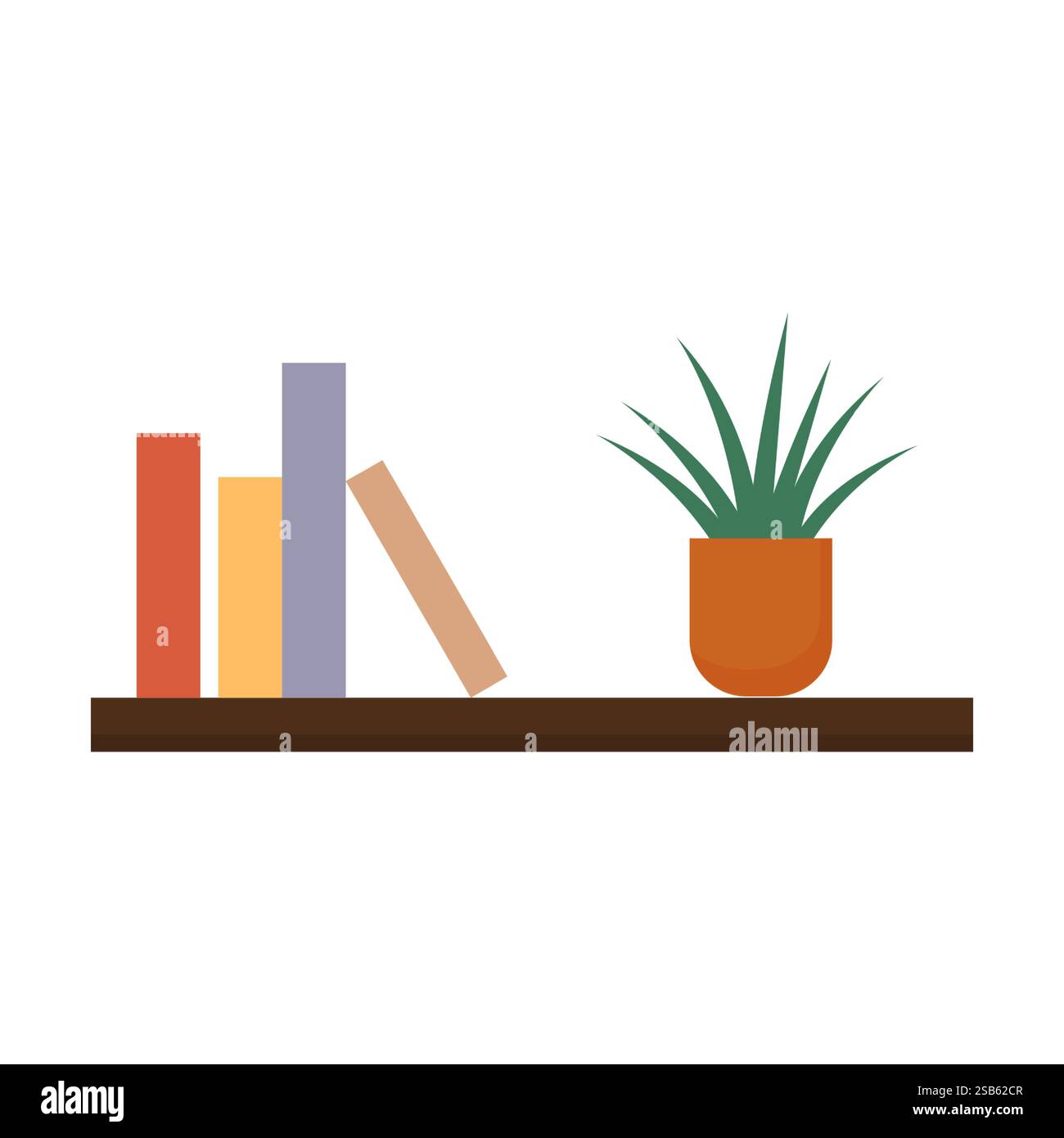 La silhouette di un vaso in terracotta è ben visibile, mostrando la sua forma elegante e il suo design su uno sfondo bianco semplice. Illustrazione Vettoriale