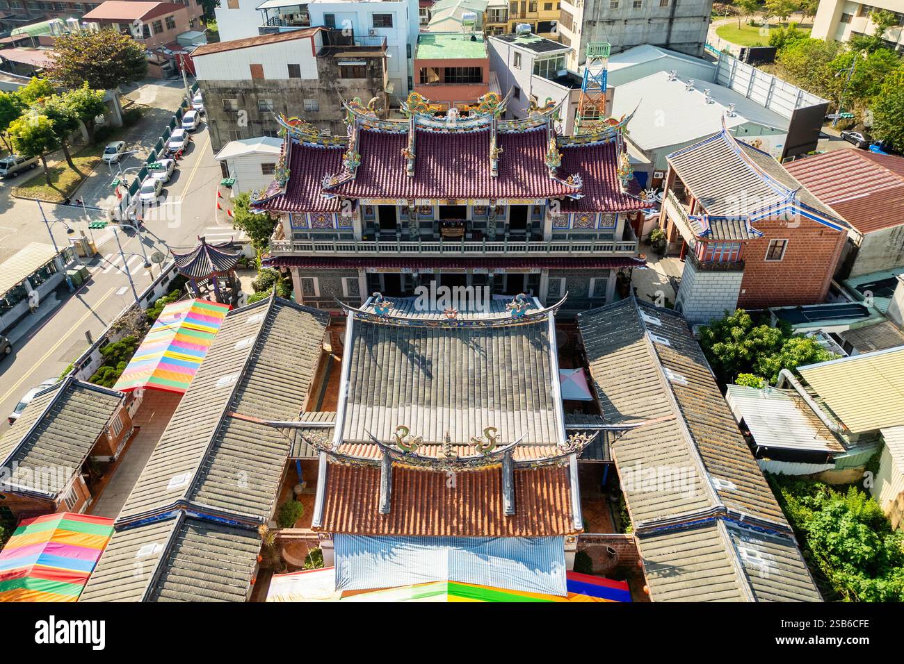 Lantian Academy, la più antica delle tre principali accademie storiche della contea di Nantou, Taiwan Foto Stock