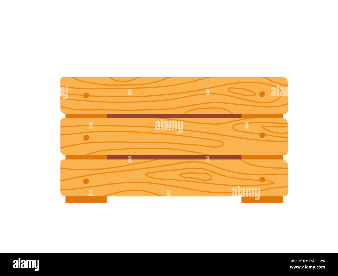 Design pallet in legno con una struttura semplice in colori brillanti per varie applicazioni Illustrazione Vettoriale