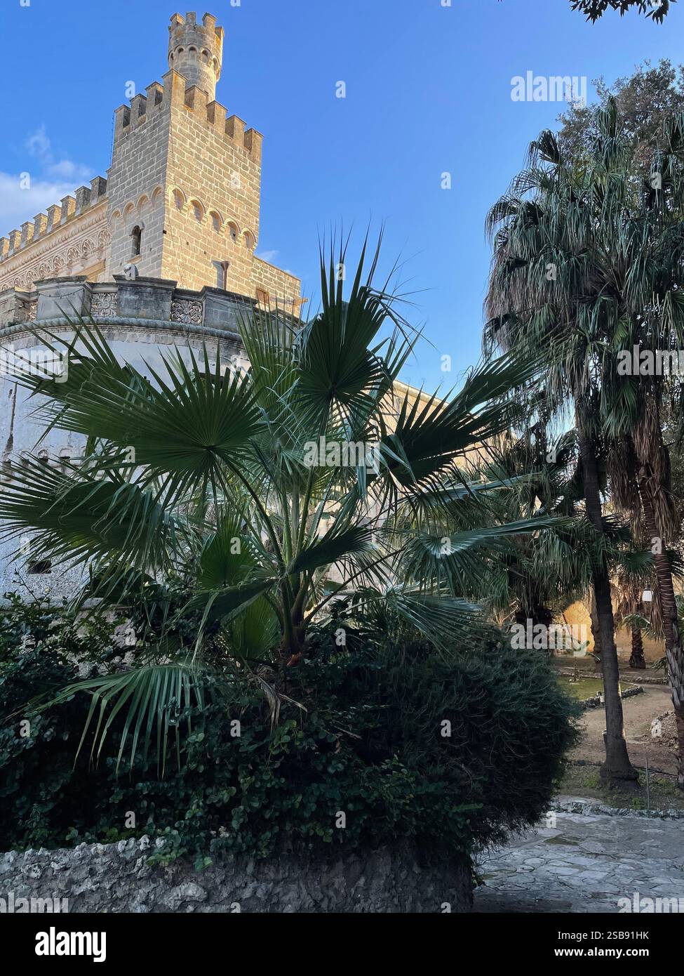 Torri del Castello Acquaviva a Nardo, Italia - Immagine stock catturata con smartphone