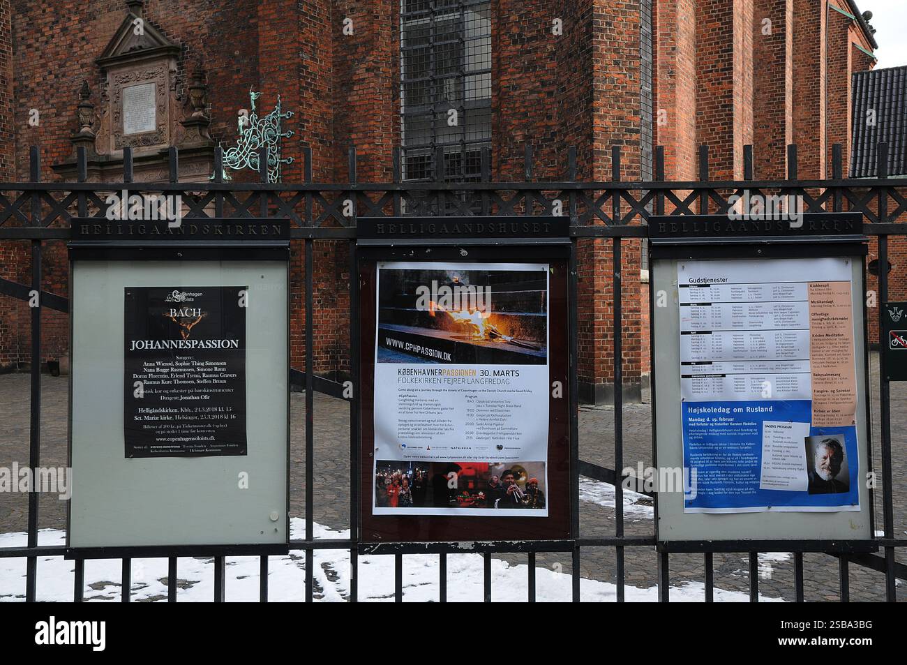 Copenaghen/Danimarca 21..March.2018  Chiesa di Hellugaands kirke o di spirito di holyspirit su streget nella capitale danese. (Photo.Francis Joseph Dean / Deanpictures. Foto Stock