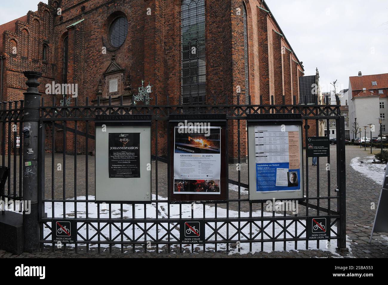 Copenaghen/Danimarca 21..March.2018  Hellugaands kirke o chiesa di holySpirit su streget nella capitale danese. Foto. Francis Joseph Dean / Deanpictures. Foto Stock