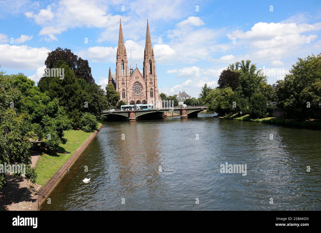 Paulskirche/ Eglise reformee Saint-Paul, Strassburg, Frankreich (nur fuer redaktionelle Verwendung. Keine Werbung. Referenzdatenbank: http://www.360-b Foto Stock