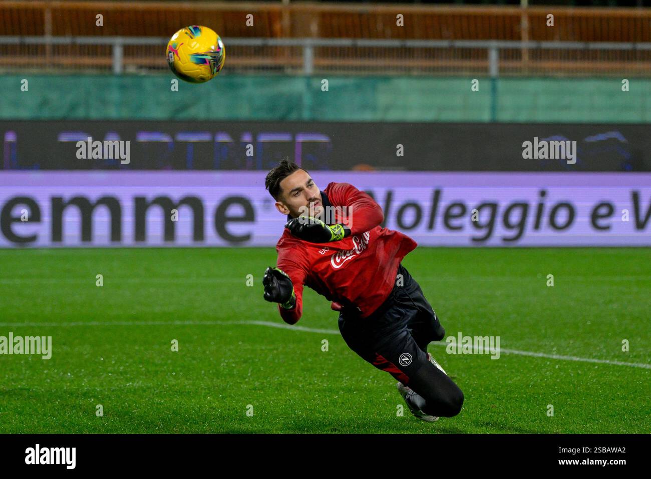 Il portiere del Napoli Alex Meret durante la partita di serie A Enilive 2024/2025 tra Fiorentina e Napoli - serie A Enilive allo Stadio Artemio Franchi - Sport, calcio - Firenze, Italia - sabato 4 gennaio 2025 (foto di Fabrizio Corradetti/LaPresse) Foto Stock