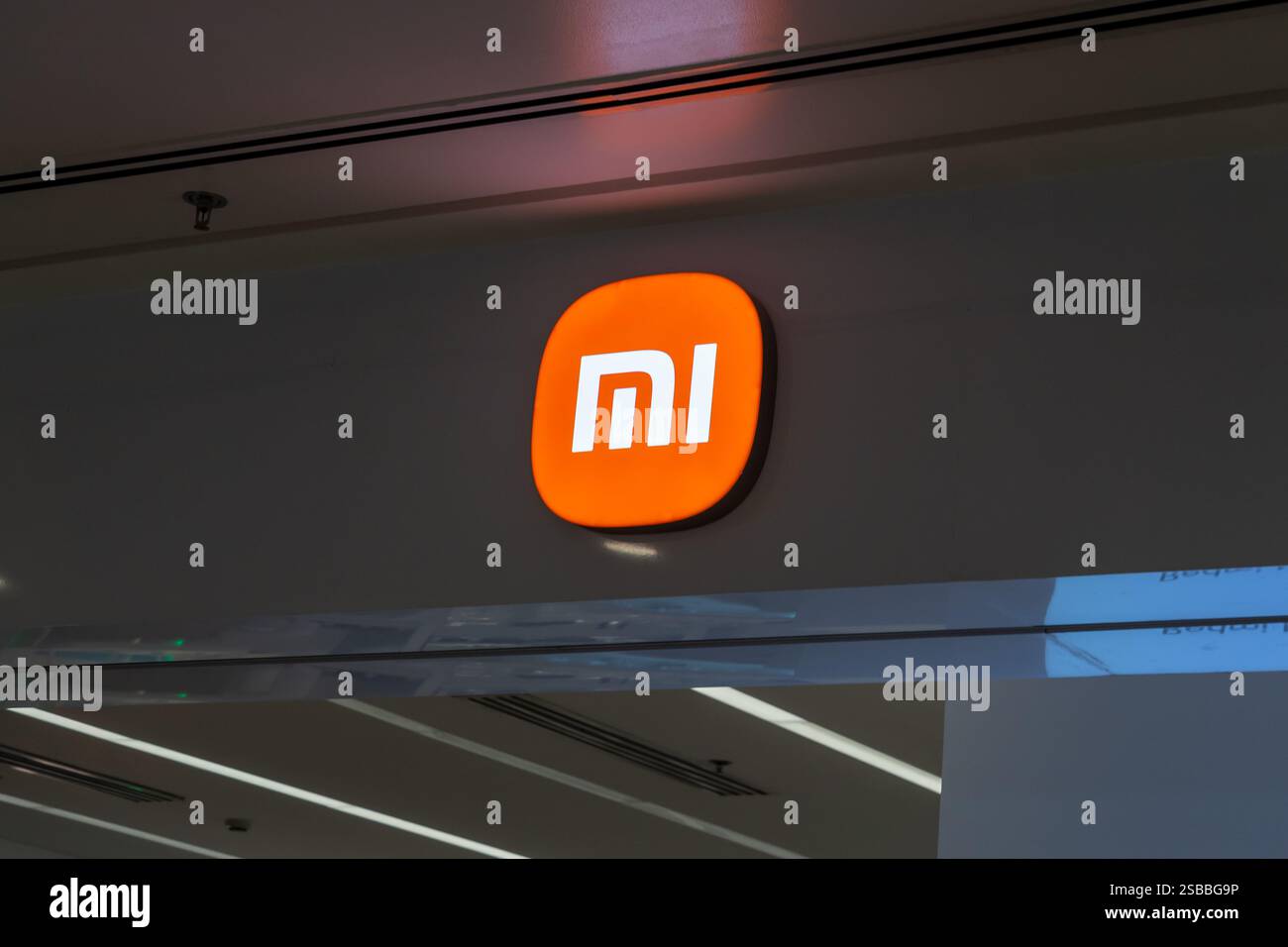 Un negozio Xiaomi a Manila, Filippine. Foto Stock
