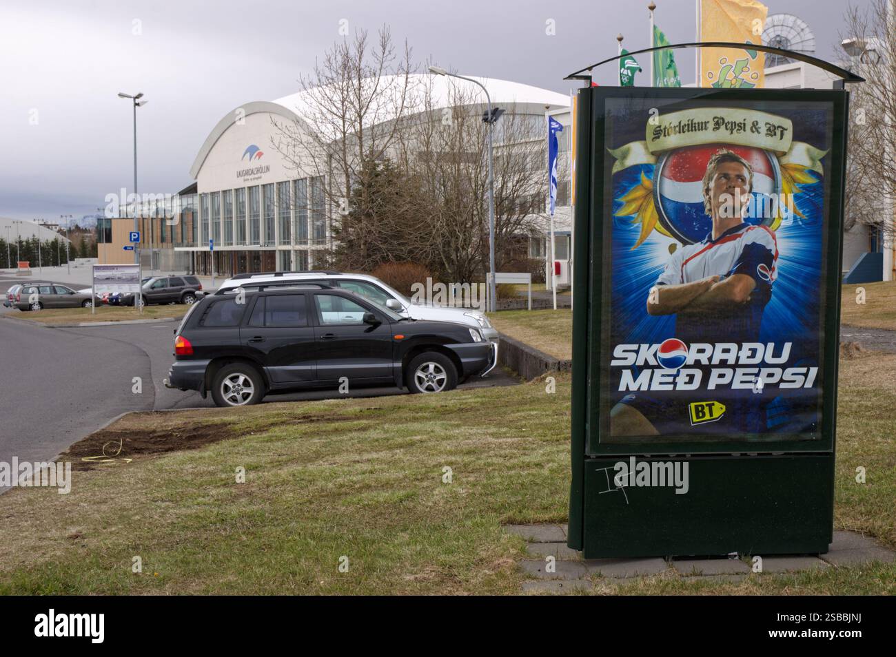 Centro sportivo Laugardalsholl, Reykjavík, Islanda, sede del Campionato del mondo di scacchi 1972 Foto Stock
