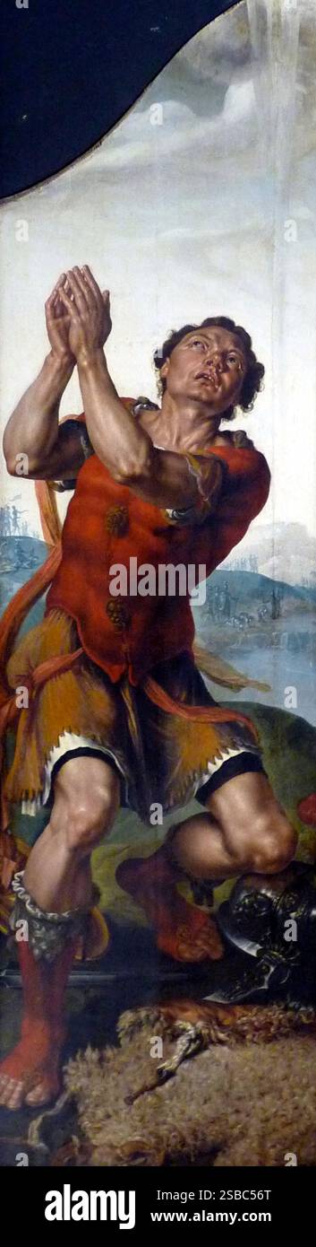 Adamo ed Eva e Gideon e il vello sono due dipinti a grandezza naturale[1] dell'Antico Testamento dei Paesi Bassi del pittore rinascimentale olandese Maarten (o Maerten) van Heemskerck. Sono esposti nel Musée des Beaux-Arts di Strasburgo, Foto Stock