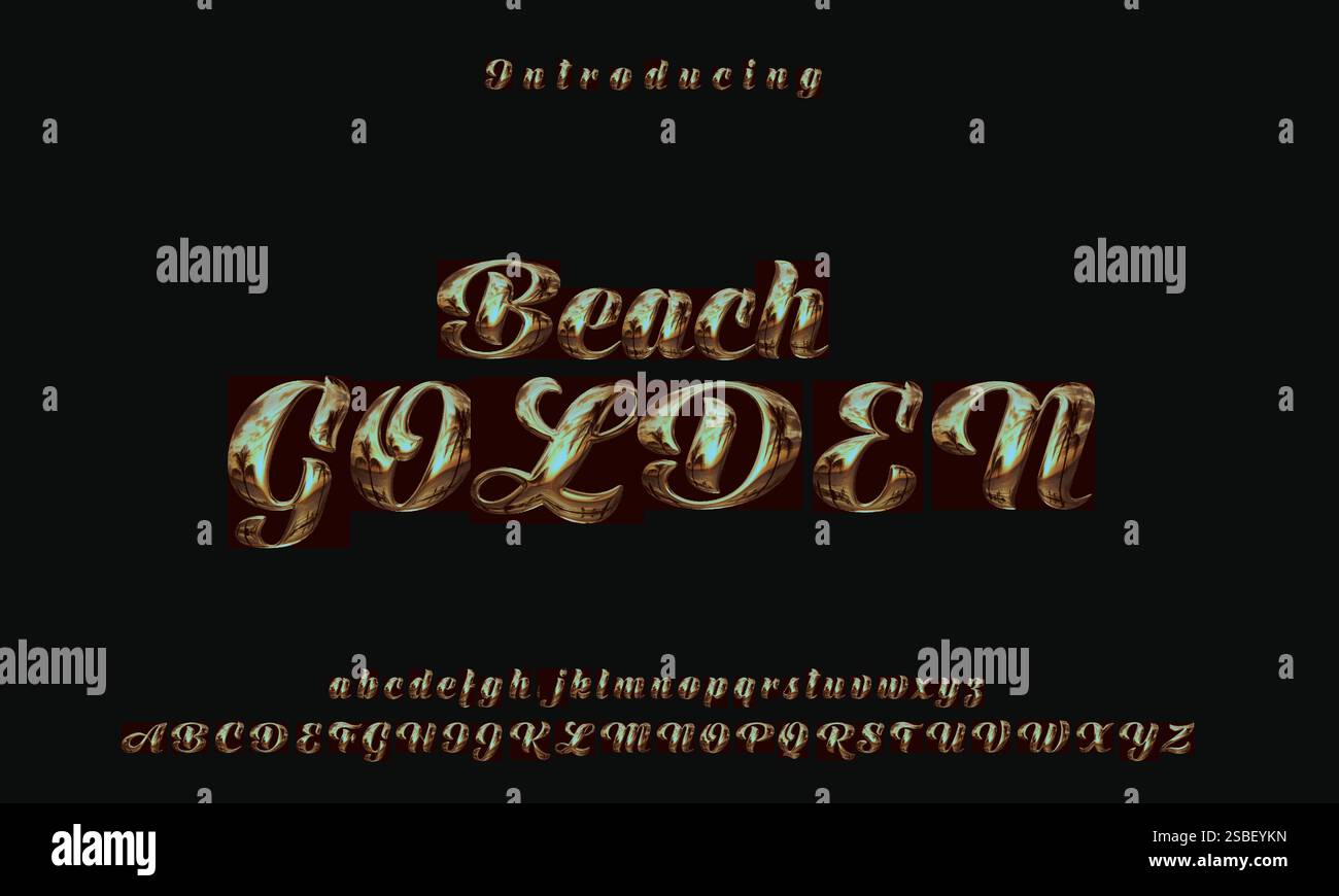 Carattere elegante, carattere Serif, Sans Serif, tipografia moderna, lettere classiche, carattere scritto a mano, carattere display, carattere script, lettere maiuscole, Illustrazione Vettoriale