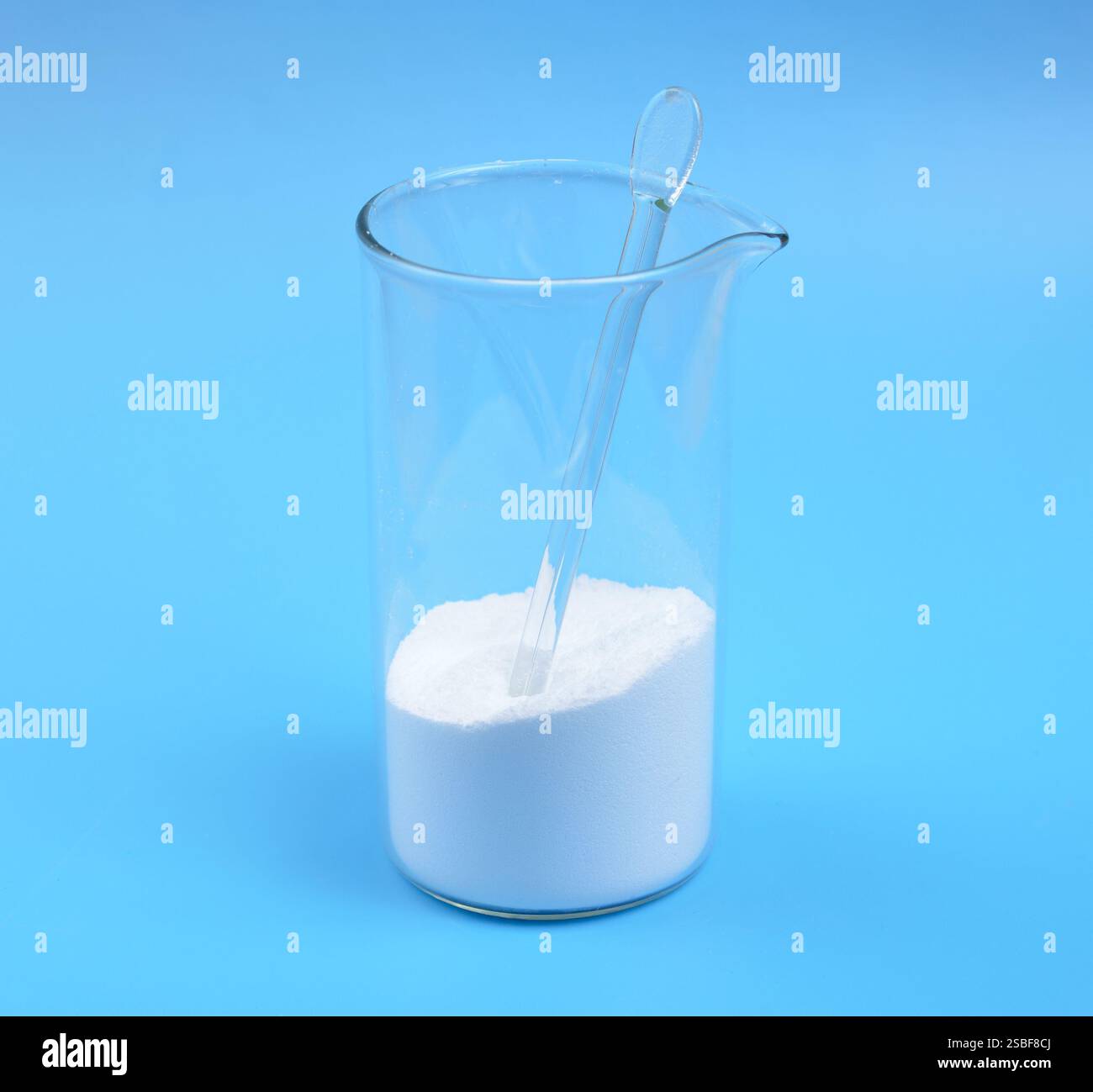 Carbonato di sodio noto anche come lavaggio di soda, ceneri di sodio e cristalli di soda Foto Stock