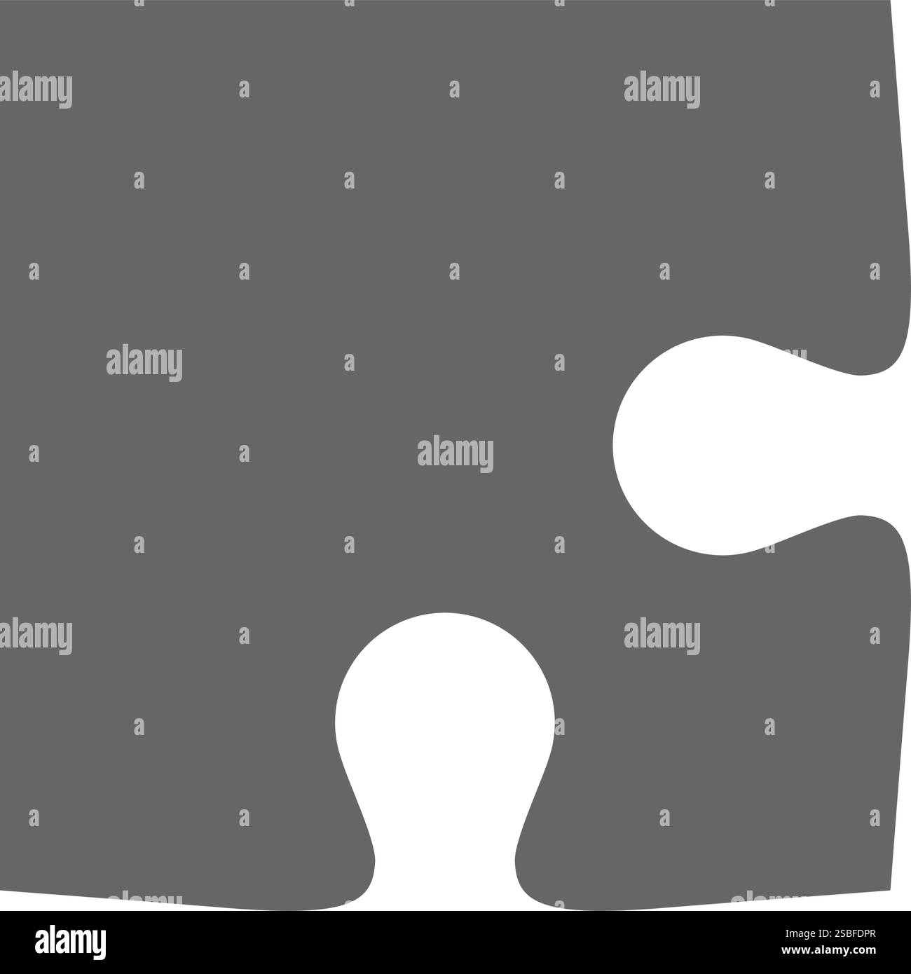 Puzzle puzzle un pezzo di colore isolato, giochi e creatività Illustrazione Vettoriale