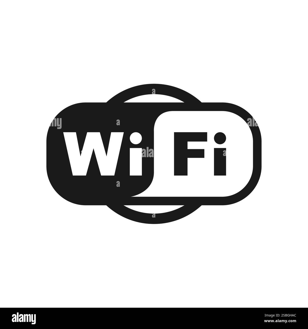 Icona WiFi. icona del vettore del segnale. Vettore icona wireless Illustrazione Vettoriale