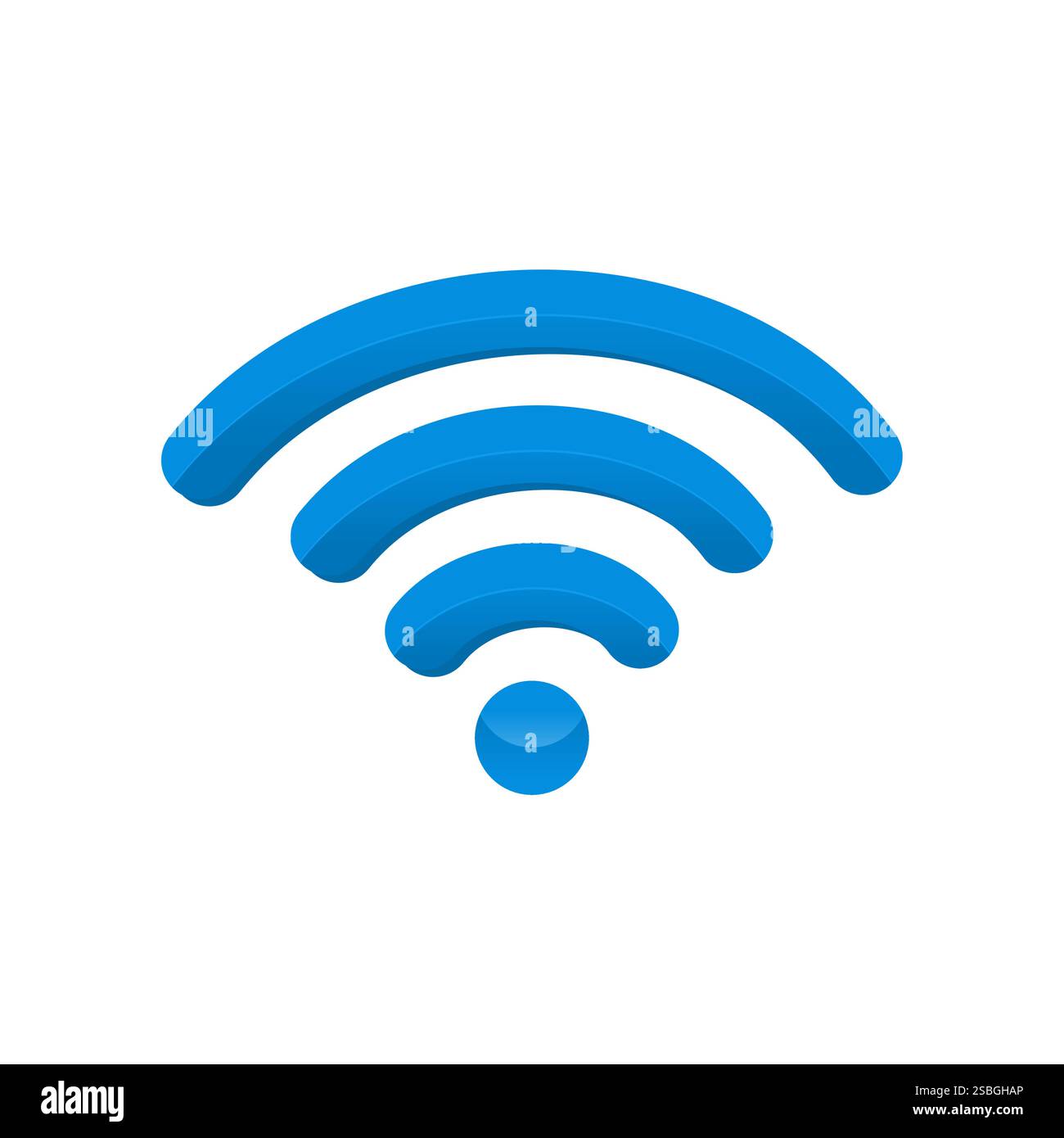 Icona WiFi. icona del vettore del segnale. Vettore icona wireless Illustrazione Vettoriale