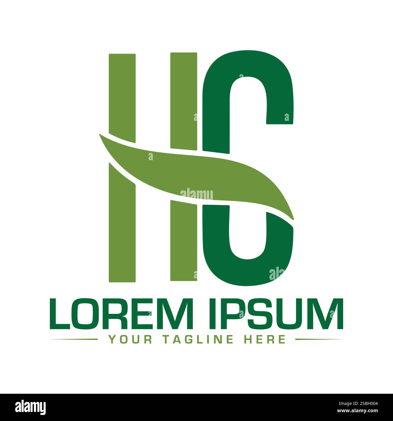 Design con logo HG Letter Illustrazione Vettoriale