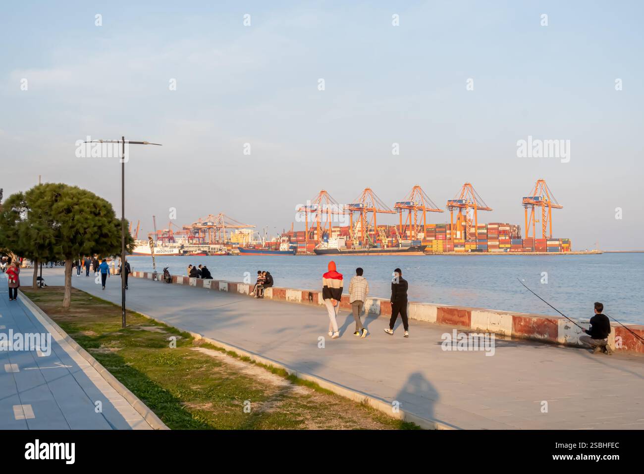 Porto di Mersin, Turchia Turkiye Foto Stock