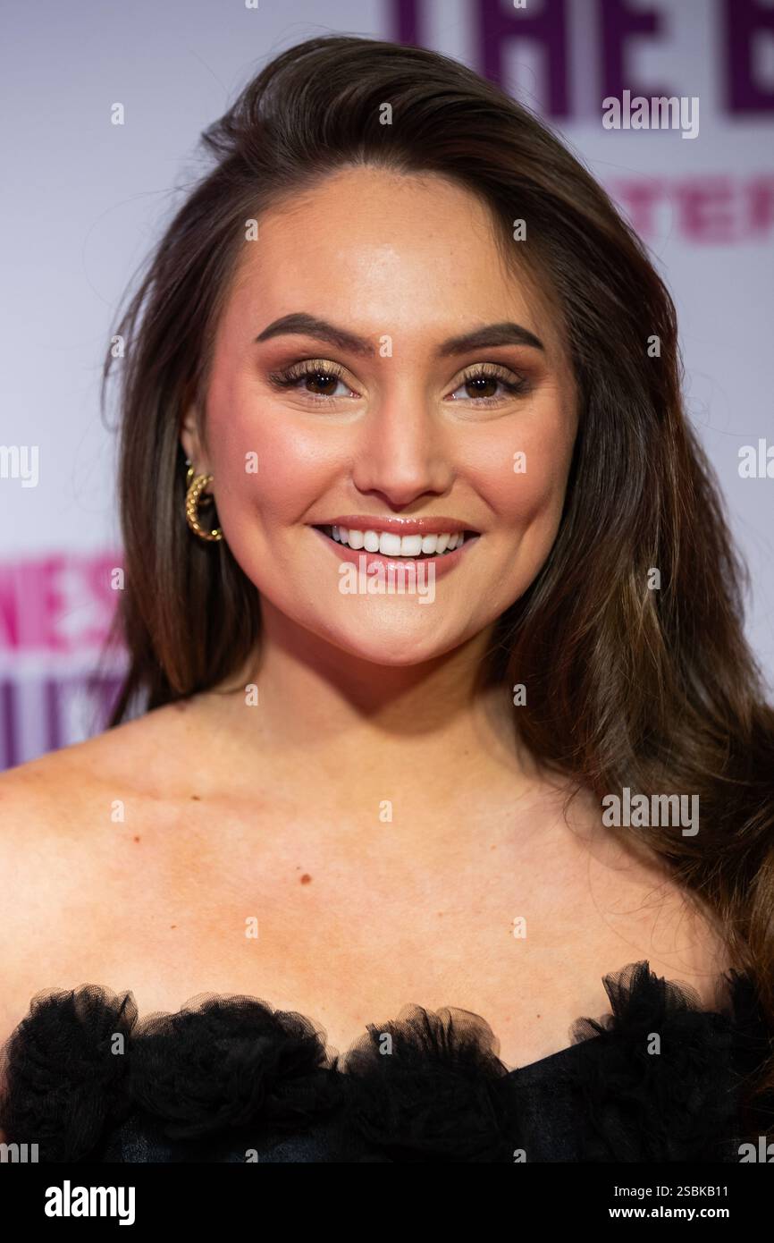 Amsterdam, Paesi Bassi. 3 febbraio 2025. AMSTERDAM - Rowenna van der Linden presenta in anteprima la commedia romantica Bridget Jones: MAD About the Boy al Royal Theatre di Tuschinski. ANP LEVIN DEN BOER netherlands Out - belgio Out crediti: ANP/Alamy Live News Foto Stock