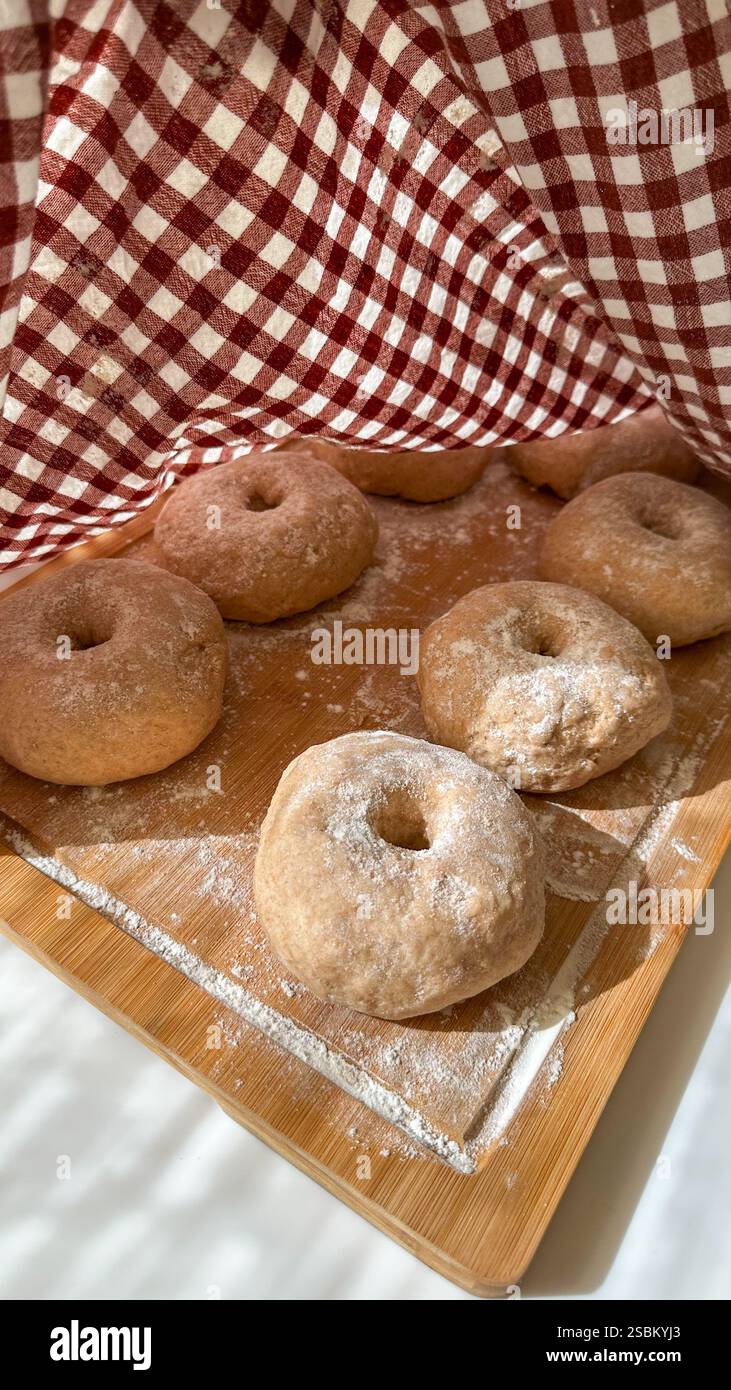 Ciambelle fatte in casa - Immagine stock catturata con smartphone