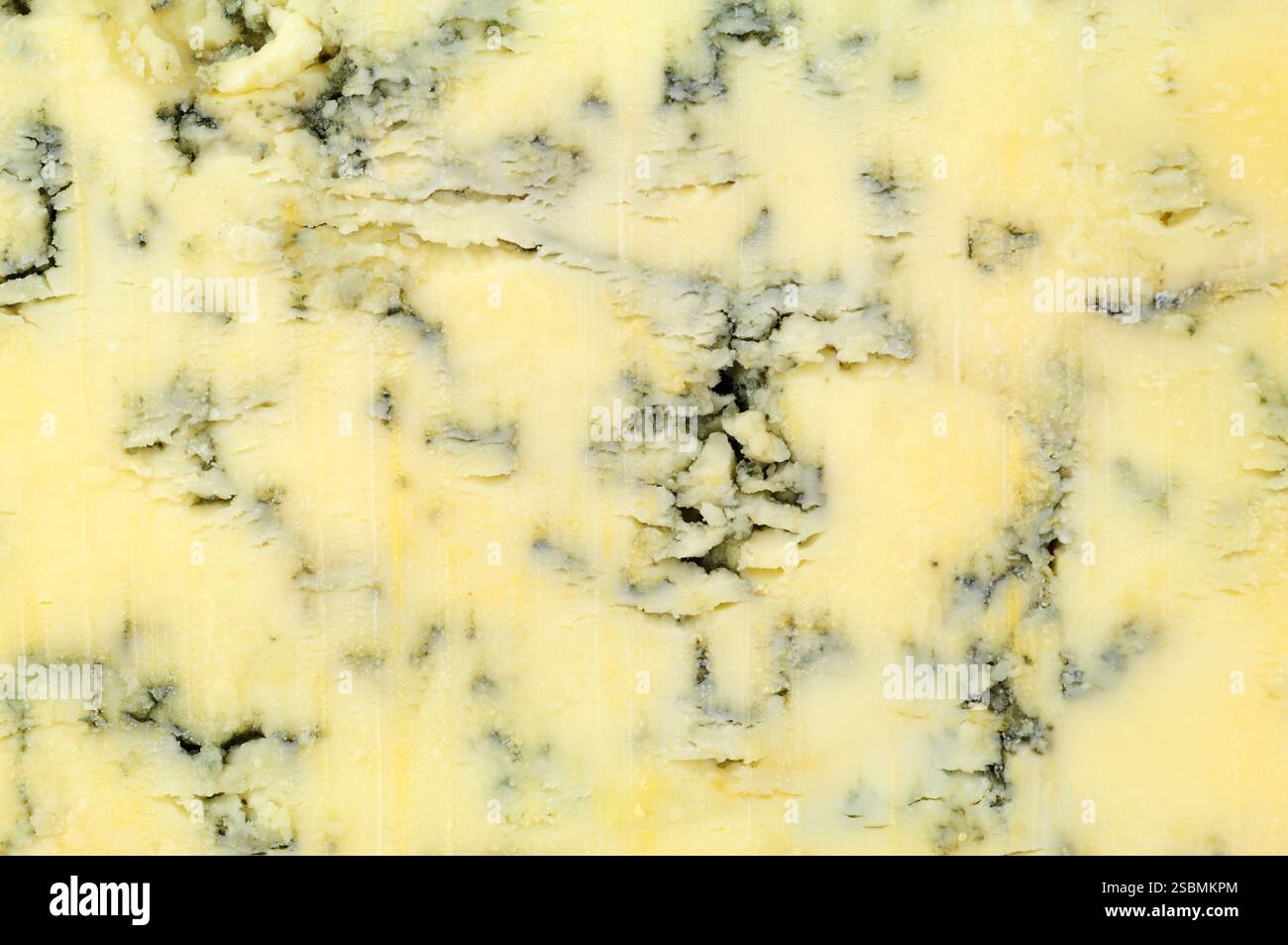 Blu Stilton classico formaggio inglese venato dettaglio marmorizzato texture sfondo Foto Stock