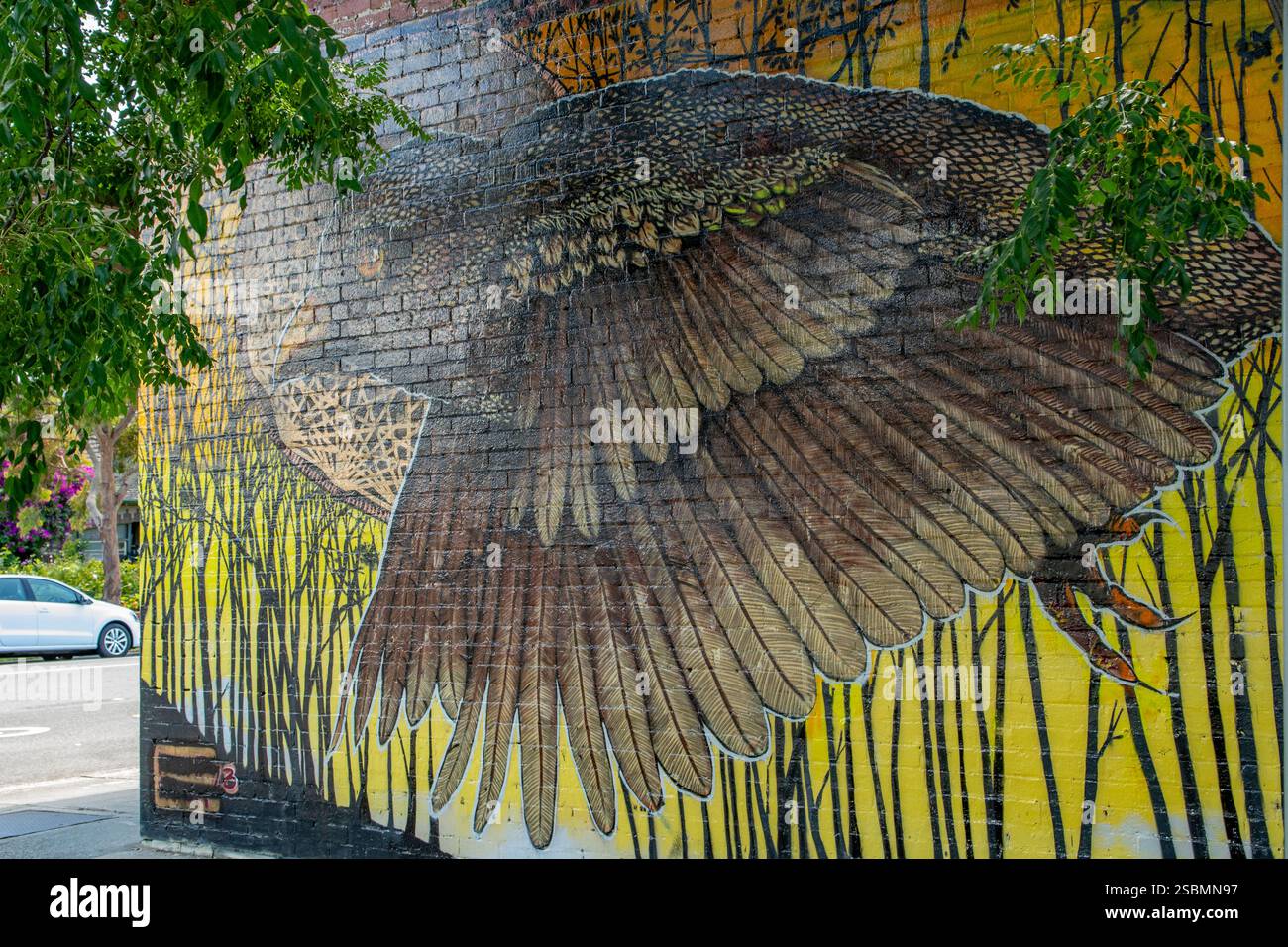 Street Art a Tuppen Street, Yarraville, Victoria, Australia Foto Stock