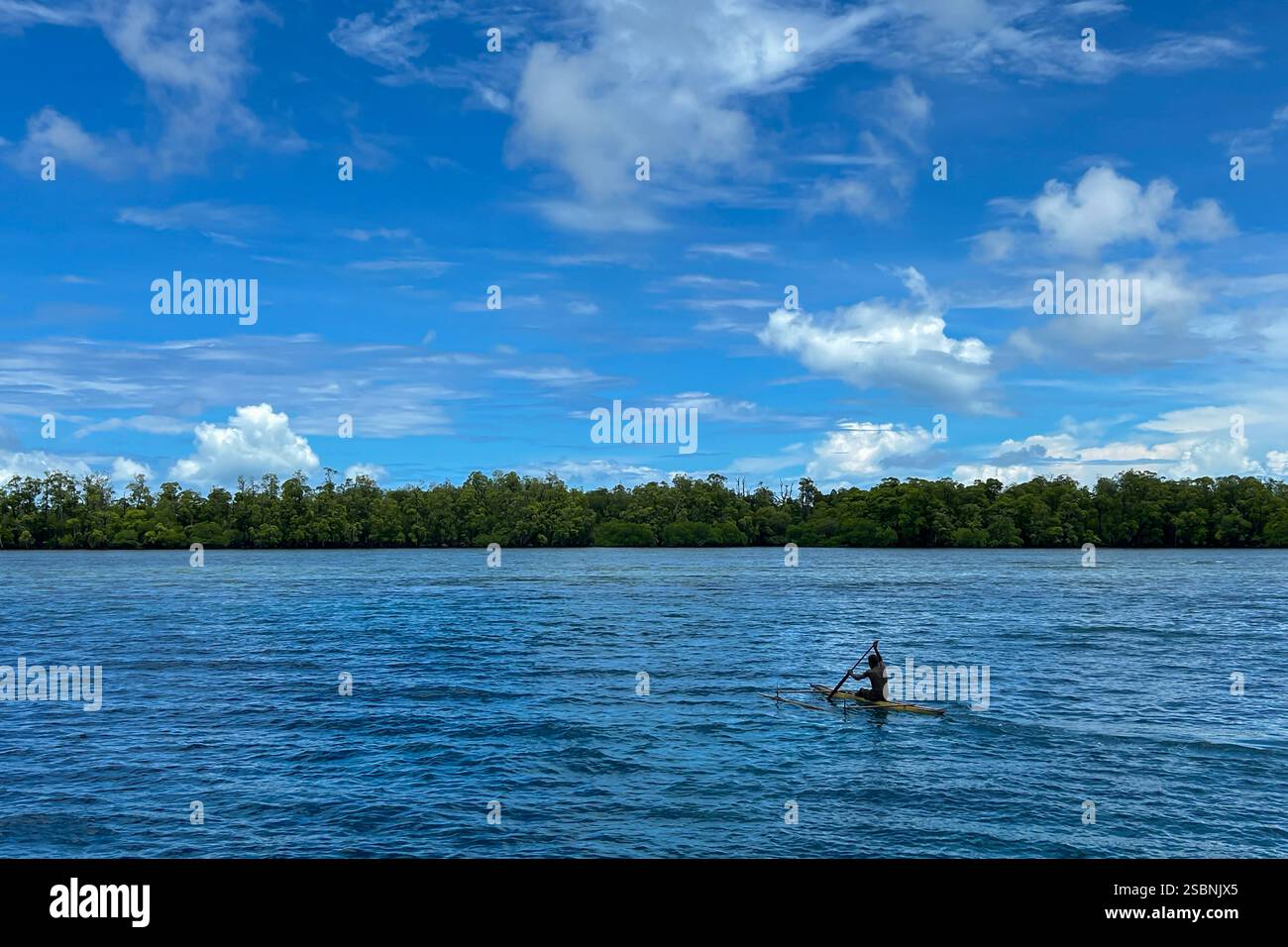 Paesaggi naturali dell'isola di Tungelo nel mare di Bismarck, provincia della nuova Irlanda, Papua nuova Guinea Foto Stock