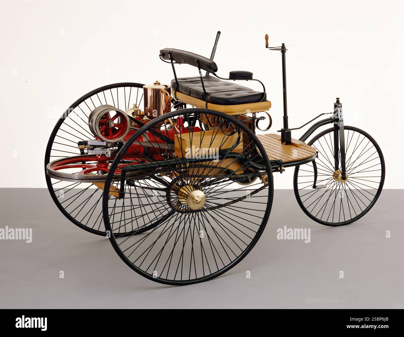 Carl Benz First Automobile Foto Stock